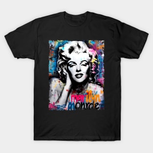 Marylin Monroe Grafitti Vinatge T-Shirt